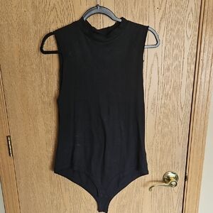 NWT Free People Black Sleeveless Bodysuit